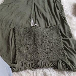 Zenana Outfitters Olive Green Jumpsuit